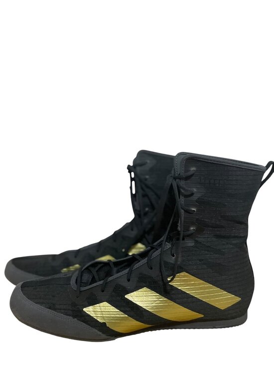 Adidas Box Hog 4 Black Metallic Gold Boxing Shoes Mens Sz 12.5 GZ6116 main image 6